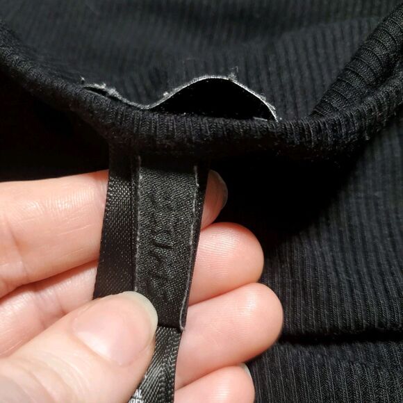 Skims Ribbed Modal Spaghetti Strap Maxi Dress Sz 2XL Black Bodycon Y2K - Picture 8 of 13